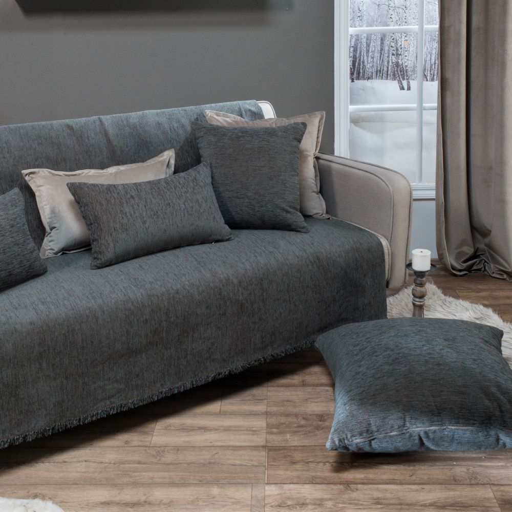 Ριχτάρια καναπέ Σενίλ Solid Grey 304
